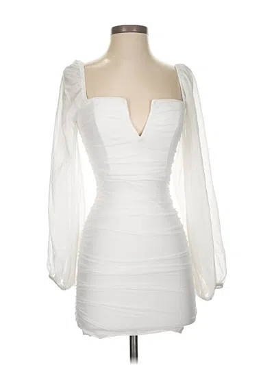 Pre-owned Hello Molly Cocktail Dress In White