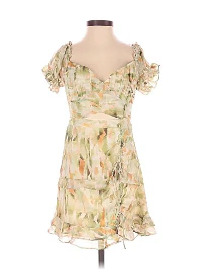 Pre-owned Hello Molly Cocktail Dress In White