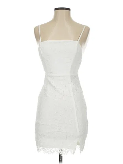 Pre-owned Hello Molly Cocktail Dress In White