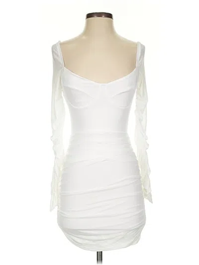 Pre-owned Hello Molly Cocktail Dress In White