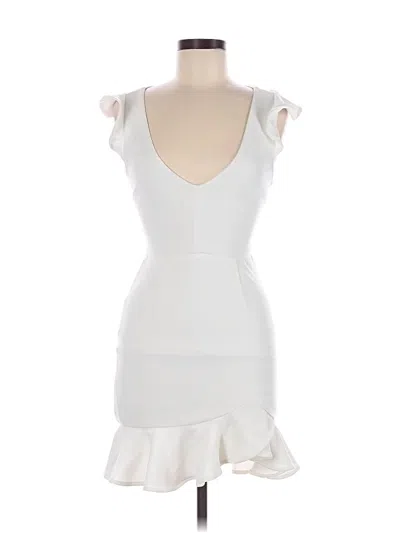 Pre-owned Hello Molly Cocktail Dress In White