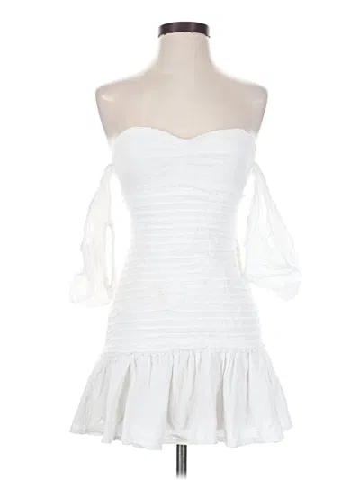 Pre-owned Hello Molly Cocktail Dress In White