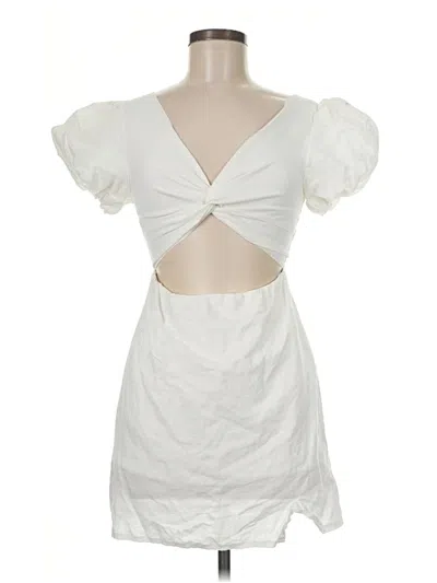 Pre-owned Hello Molly Cocktail Dress In White