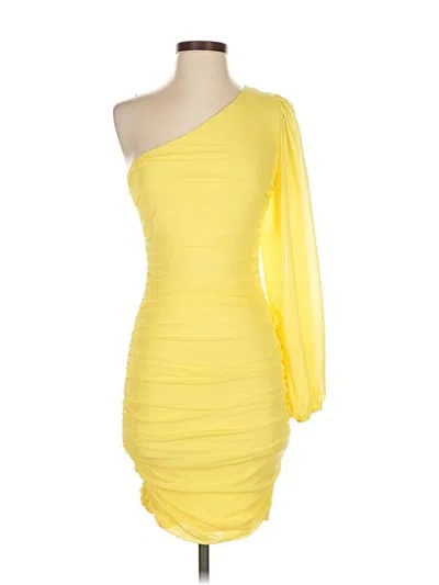 Pre-owned Hello Molly Cocktail Dress In Yellow