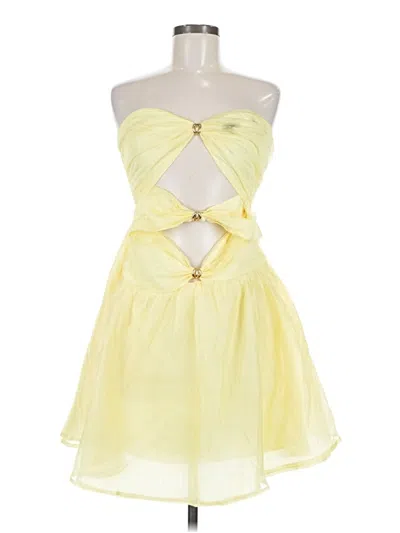 Pre-owned Hello Molly Cocktail Dress In Yellow