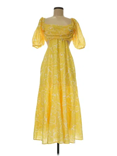 Pre-owned Hello Molly Cocktail Dress In Yellow