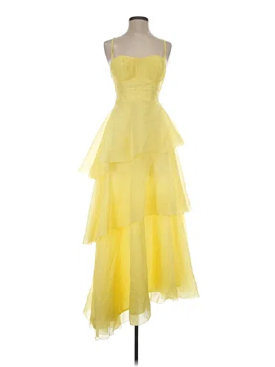 Pre-owned Hello Molly Cocktail Dress In Yellow