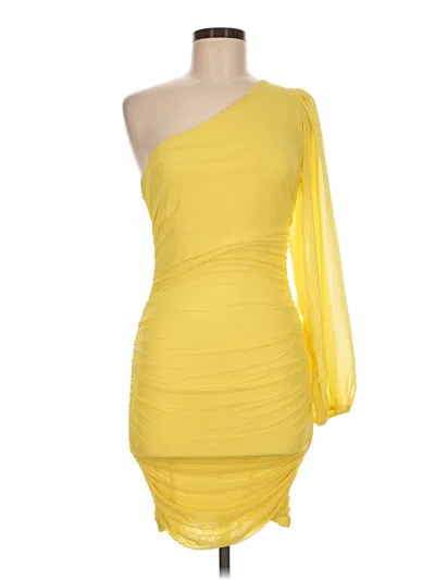 Pre-owned Hello Molly Cocktail Dress In Yellow