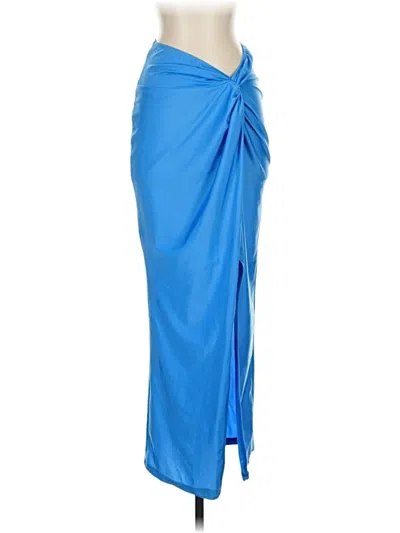 Pre-owned Hello Molly Formal Skirt In Blue