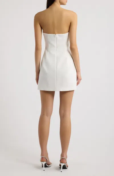 Hello Molly Graceful Spark Strapless Dress In White