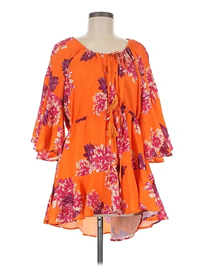 Pre-owned Hello Molly Romper In Orange