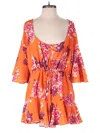 Hello Molly Romper In Orange