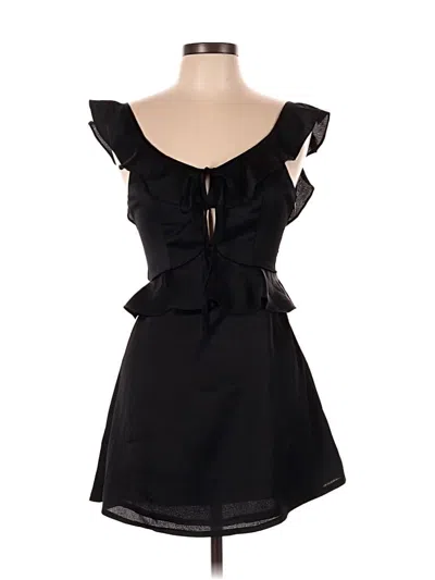 Pre-owned Hello Molly Sleeveless Top Black Sweetheart Neckline Tops