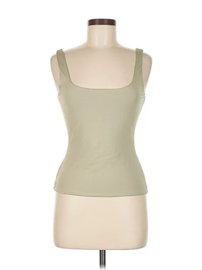 Pre-owned Hello Molly Tank Top Green Strapless Neckline Tops