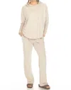 Hello Nite Ellie Lush Rib Jogger In Alabaster