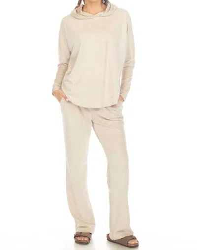Hello Nite Ellie Lush Rib Jogger In Alabaster