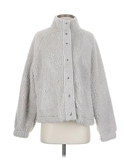Pre-owned Hello Nite Faux Fur Jacket In Gray