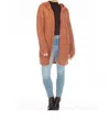 Hello Nite Hooded Cardigan In Cider In Brown