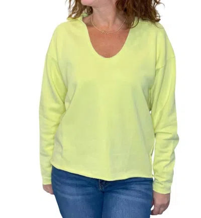 Hello Nite London Top In Light Canary Yellow