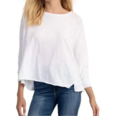 Hello Nite Oversized Dolman Tee In White