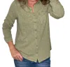 Hello Nite Perfectly Soft Button Up Shirt In Army Green In Green