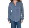 Hello Nite Perfectly Soft Button Up Shirt In Vintage Indigo In Blue