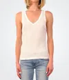 Hello Nite Sand Tank Top In White In White