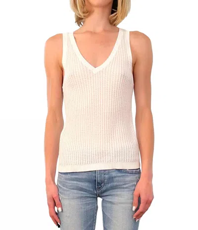Hello Nite Sand Tank Top In White