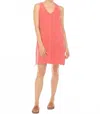 Hello Nite Vee Stitch Dress In Raspberry In Pink