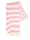 Hello Poolside Turkish Bath Towel In Hot Pink,white