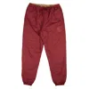 Hellrazor Logo Reversible Fleece Nylon Burgundy Casual Pants In Burgundy