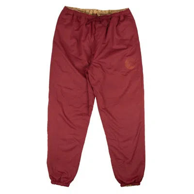 Hellrazor Logo Reversible Fleece Nylon Burgundy Casual Pants