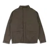 Hellrazor Wave Quilted Army Green Jacket In Green