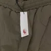 Hellrazor Wave Quilted Army Green Joggers In Green