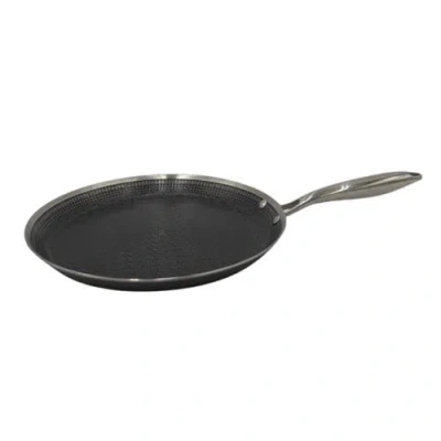 Hell's Kitchen Pfas-free 12" Hybrid Griddle In Black