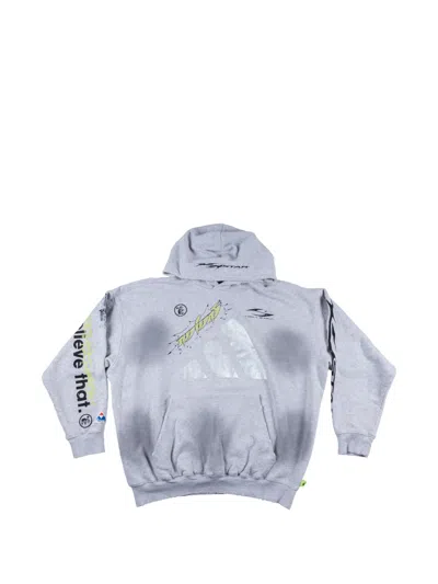 Hellstar Anthony Edwards Hoodie In Gray