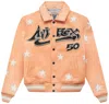 Hellstar Avirex A2 Leather Jacket In Orange