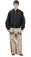 Hellstar Basic Bomber Jacket With Logo In Black