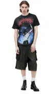 Hellstar Printed T-shirt In Black