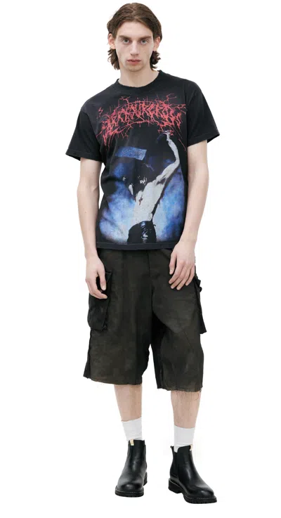 HELLSTAR BLACK PRINTED T-SHIRT