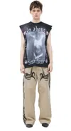 Hellstar Black Printed T-shirt In Black