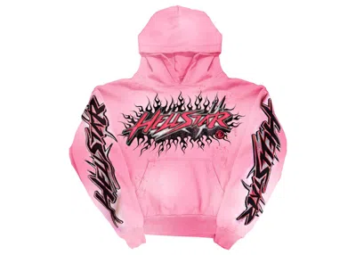 Pre-owned Hellstar Brainwashed Without Brain Hoodie In Pink