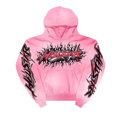 Pre-owned Hellstar Brainwashed Without Brain Hoodie 'pink'