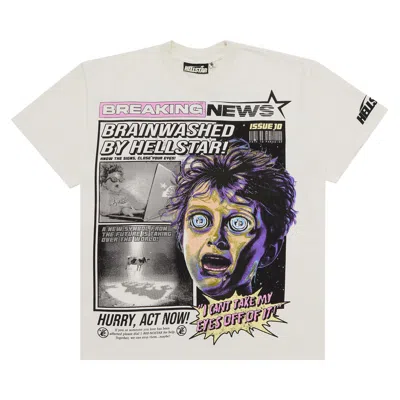 Pre-owned Hellstar Breaking News T-shirt 'white'