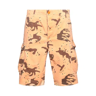 Pre-owned Hellstar Camo Shorts 'orange' | Men's Size Xl