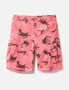 Hellstar Camouflage-print Cargo Shorts In Pink