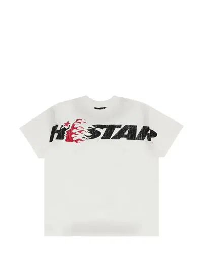 Hellstar Cartoon Logo T-shirt In Neutral