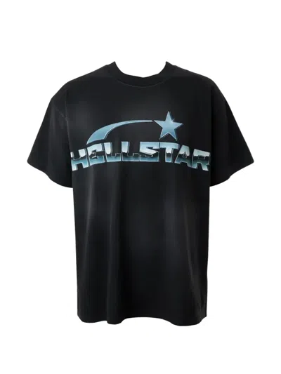 Hellstar Chrome Logo-print T-shirt In Black