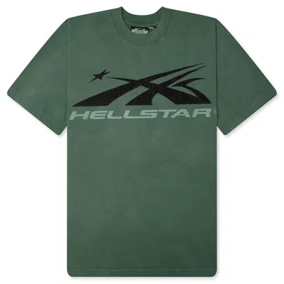 Hellstar Classic Logo T-shirt In Green