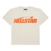 Hellstar Print Classic T-shirt In Nude